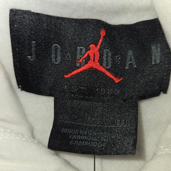 Jordan Size 2XL Men's Cream Umar Rashid X Artist Fleece Hoodie - Picture 2 of 13